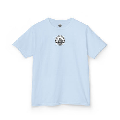 Kids Jupiter Waves Graphics Black and White Logo Shirt.