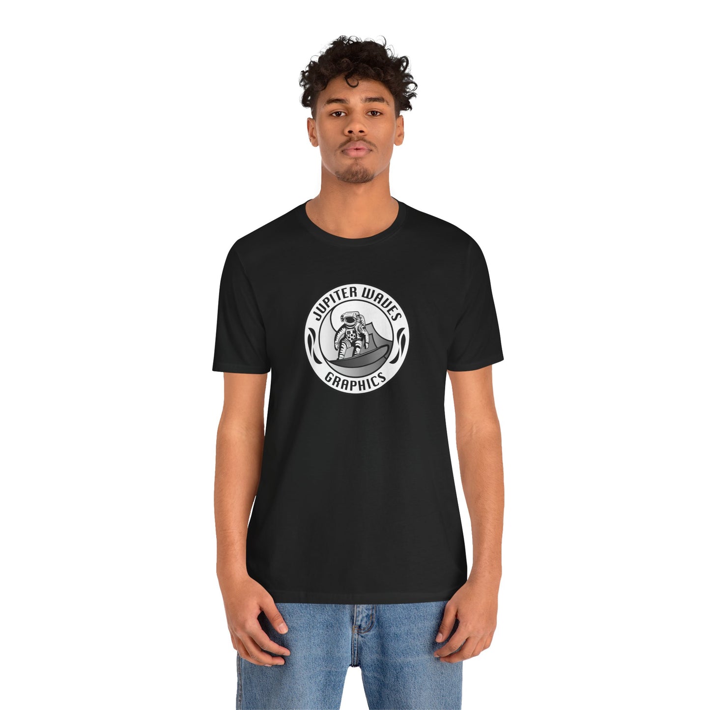 Jupiter Waves Graphics B/W logo T-shirt