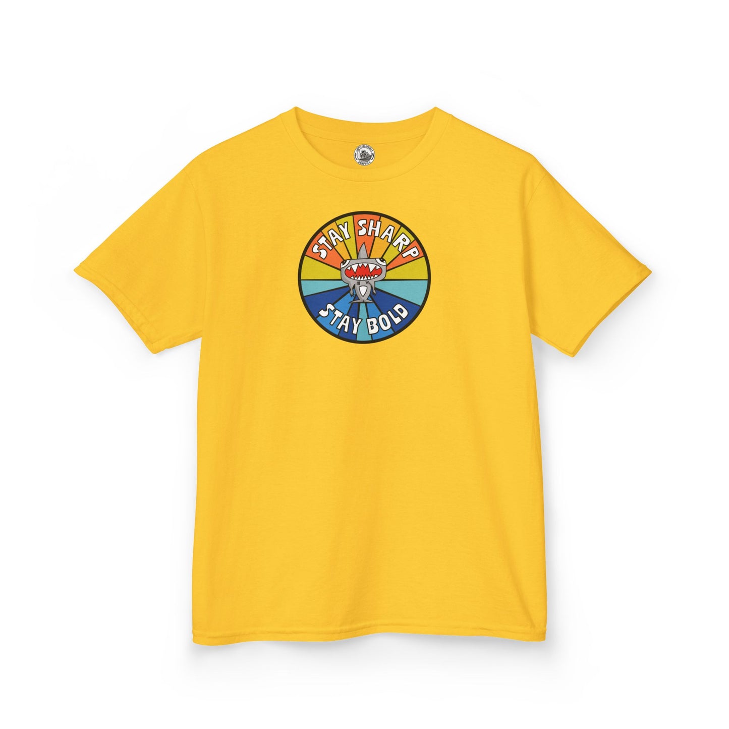 Kids Shark T-Shirt - "STAY SHARP" "STAY BOLD"