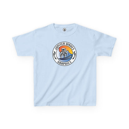 Kids Jupiter Waves Graphics Color Logo Shirt.