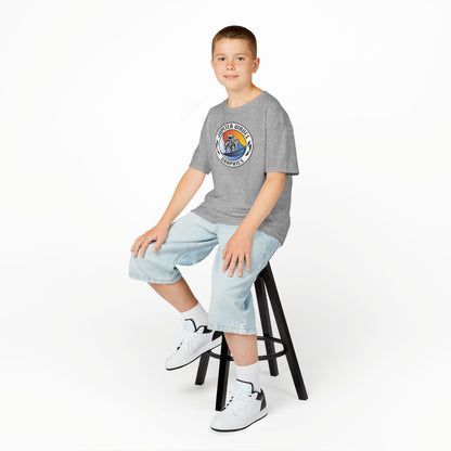 Kids Jupiter Waves Graphics Color Logo Shirt.