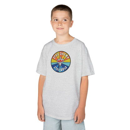 Kids Shark T-Shirt - "STAY SHARP" "STAY BOLD"