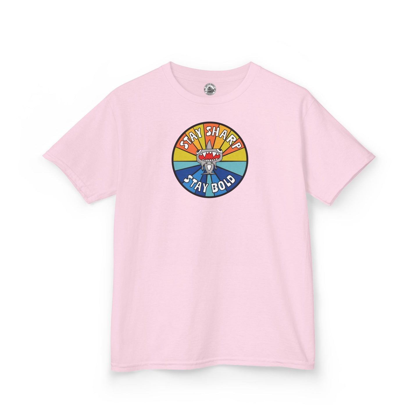 Kids Shark T-Shirt - "STAY SHARP" "STAY BOLD"