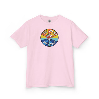 Kids Shark T-Shirt - "STAY SHARP" "STAY BOLD"