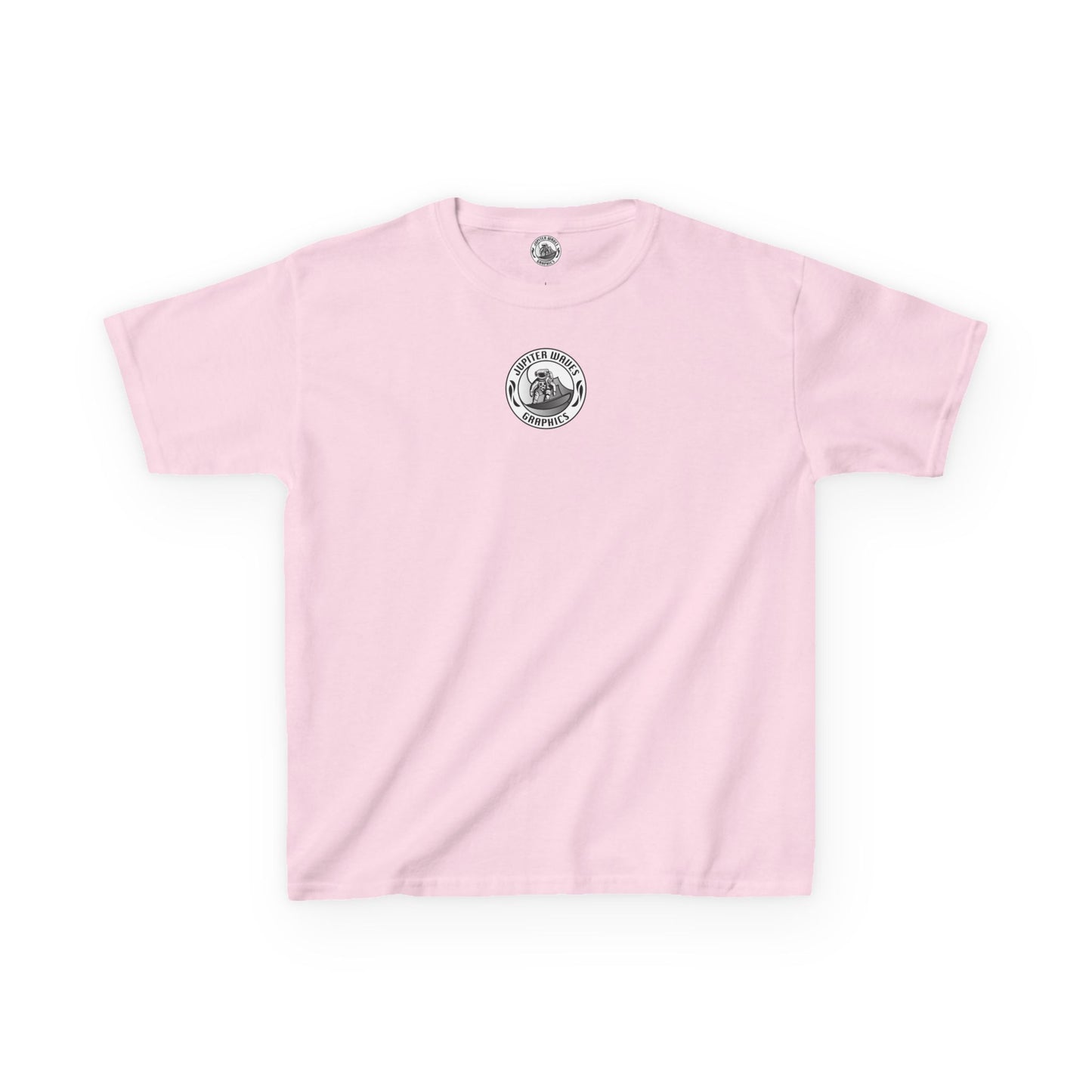 Kids Jupiter Waves Graphics Black and White Logo Shirt.