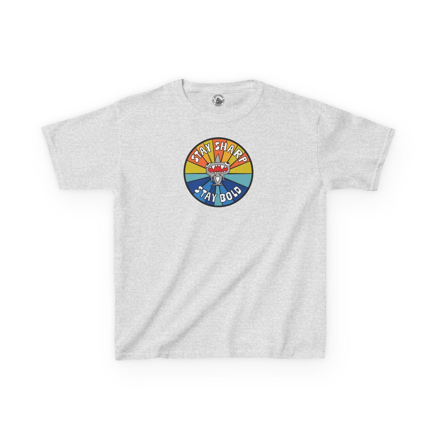 Kids Shark T-Shirt - "STAY SHARP" "STAY BOLD"