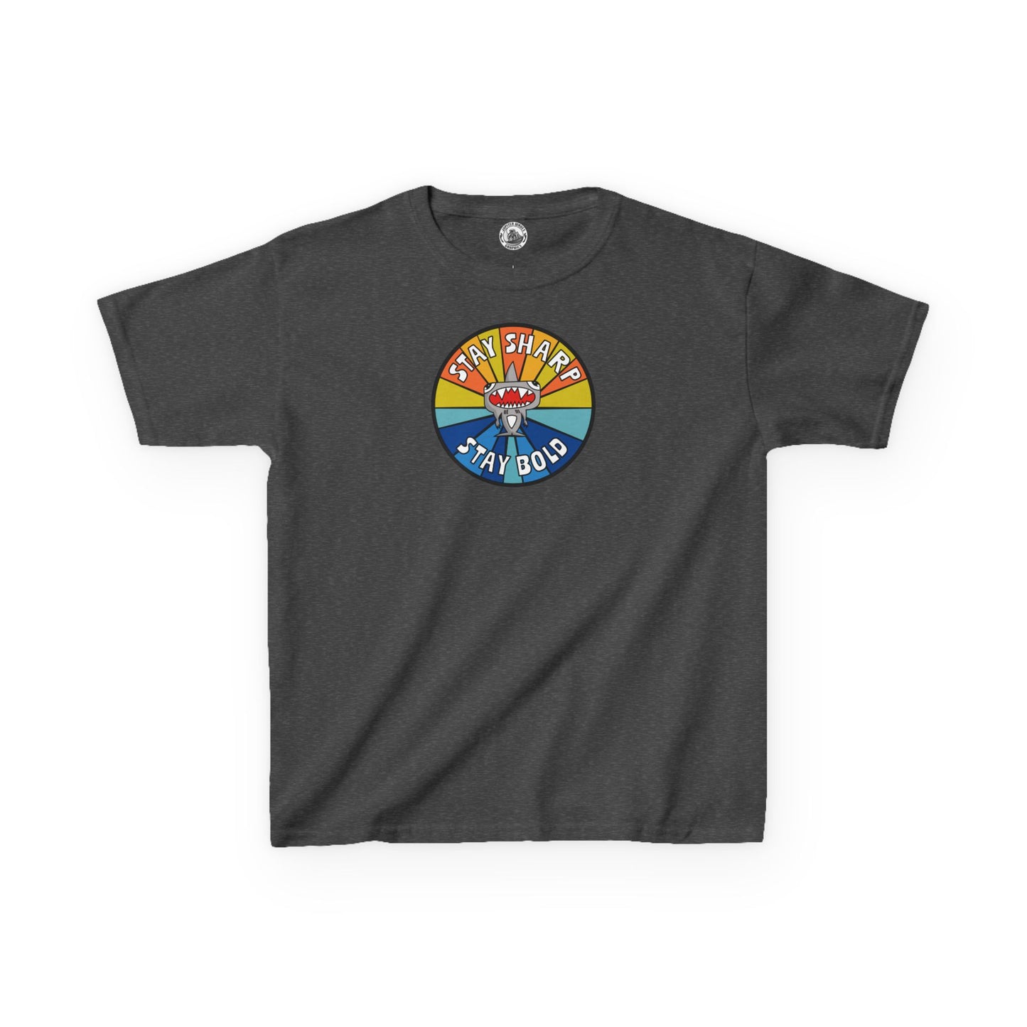 Kids Shark T-Shirt - "STAY SHARP" "STAY BOLD"