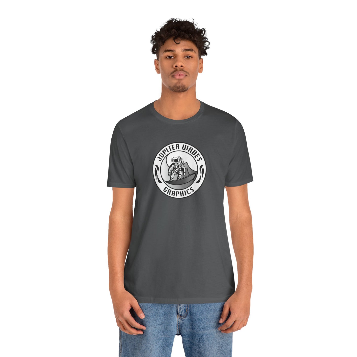 Jupiter Waves Graphics B/W logo T-shirt