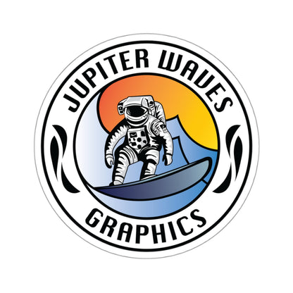 Jupiter Waves Graphics Logo Sticker