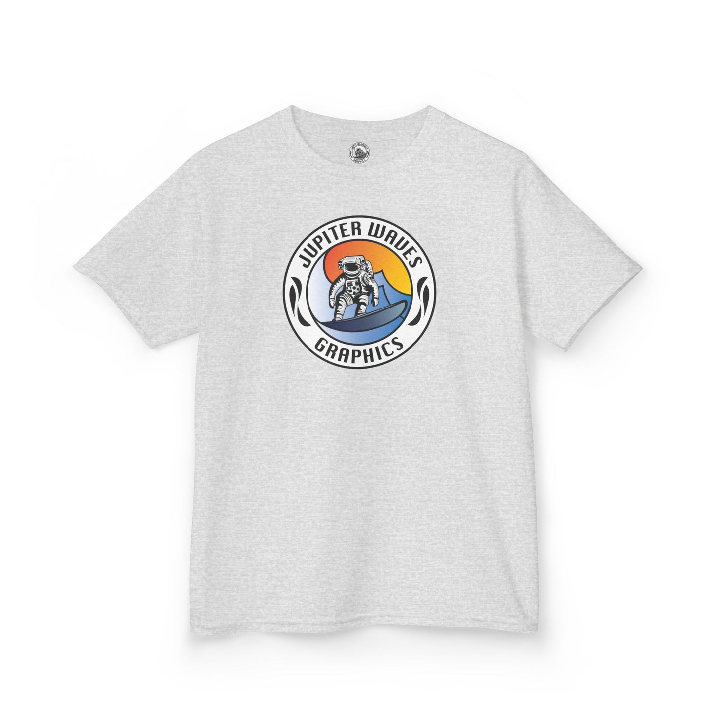 Kids Jupiter Waves Graphics Color Logo Shirt.