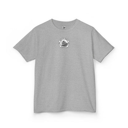 Kids Jupiter Waves Graphics Black and White Logo Shirt.