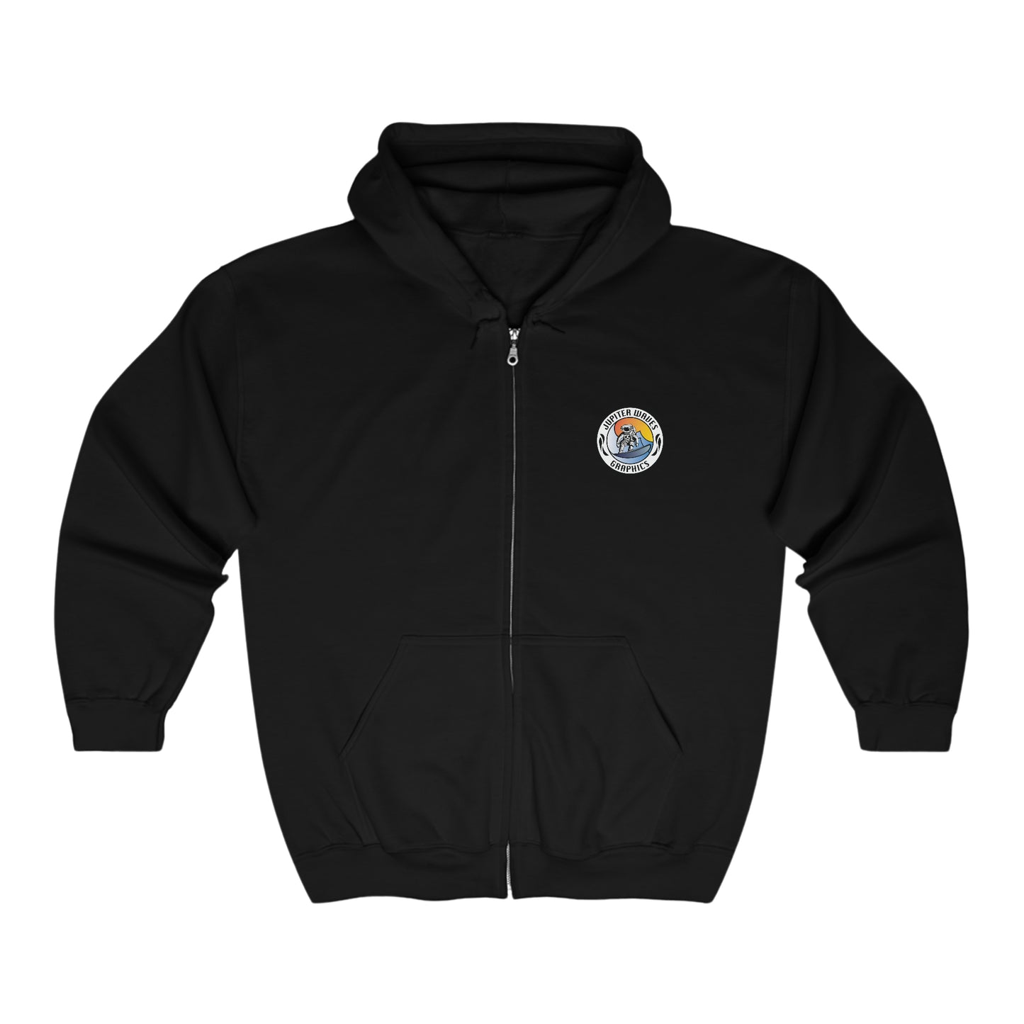 Jupiter Waves Graphics Color Logo Unisex Heavy Blend™ Full Zip Hooded Sweatshirt