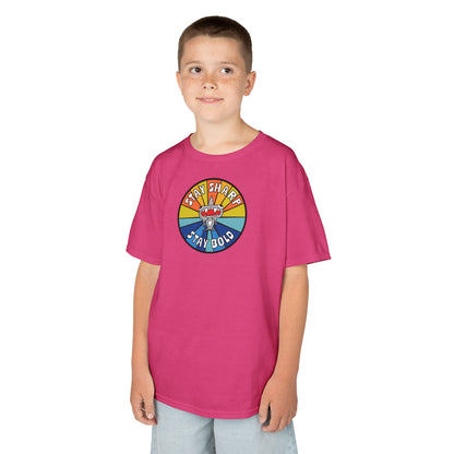 Kids Shark T-Shirt - "STAY SHARP" "STAY BOLD"