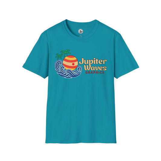 Jupiter Waves Cosmic Surf Graphic Shirt