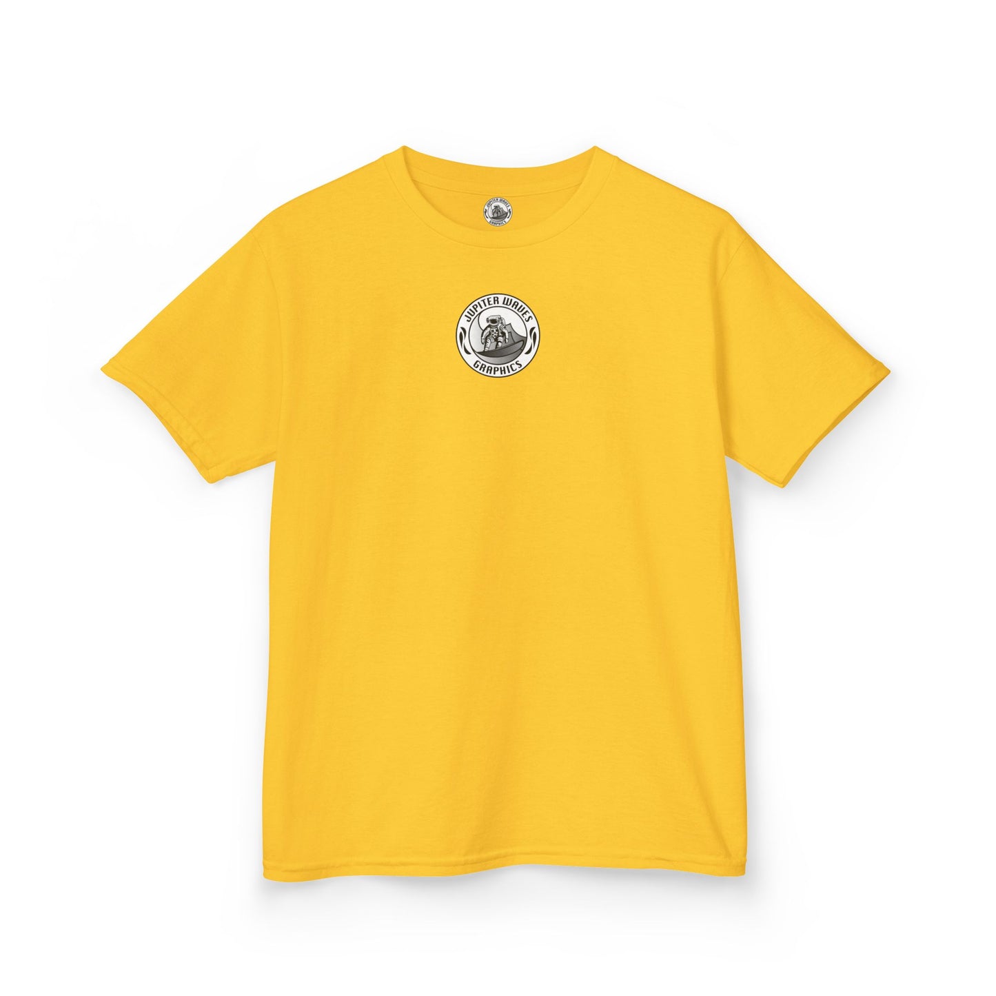 Kids Jupiter Waves Graphics Black and White Logo Shirt.