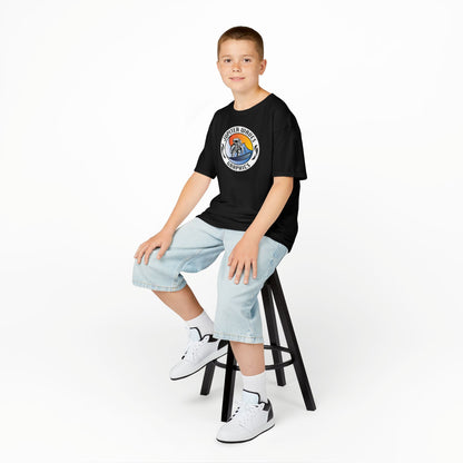 Kids Jupiter Waves Graphics Color Logo Shirt.