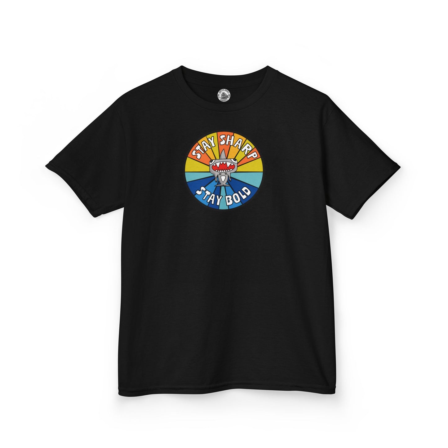 Kids Shark T-Shirt - "STAY SHARP" "STAY BOLD"