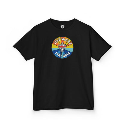 Kids Shark T-Shirt - "STAY SHARP" "STAY BOLD"